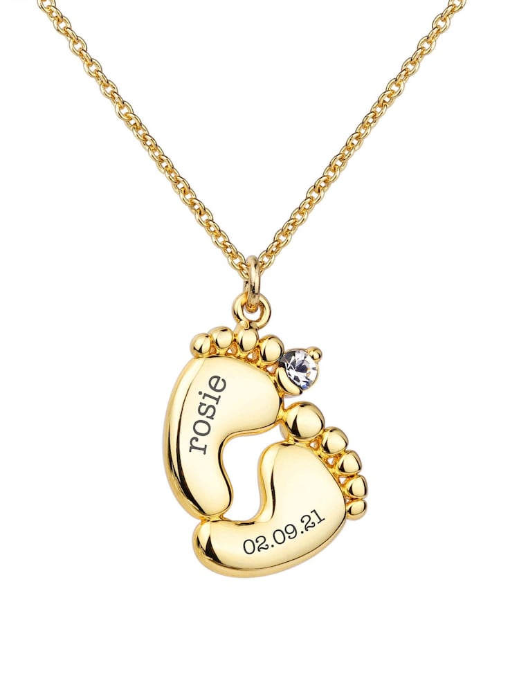 Treat Republic Baby Personalised Feet Necklace - Image 5 of 5