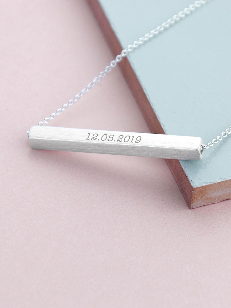 Treat Republic Personalised Horizontal Bar Necklace - Image 1 of 4