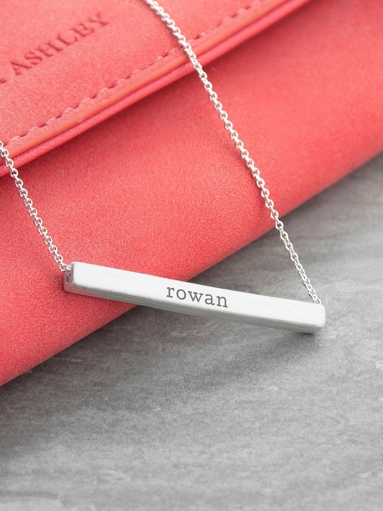 Treat Republic Personalised Horizontal Bar Necklace - Image 2 of 4
