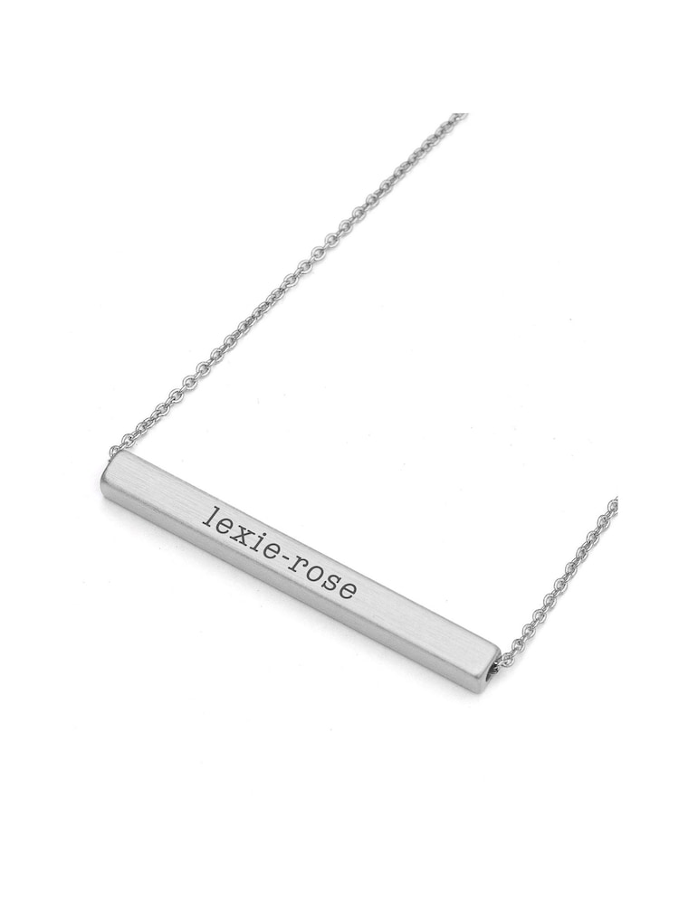 Treat Republic Personalised Horizontal Bar Necklace - Image 4 of 4