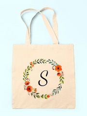Treat Republic Personalised Autumn Wreath 100% Linen Tote Bag - Image 1 of 2