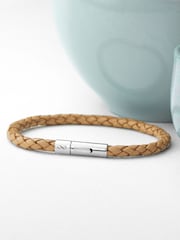 Treat Republic Mens Personalised Infinity Capsule Leather Bracelet - Image 3 of 5