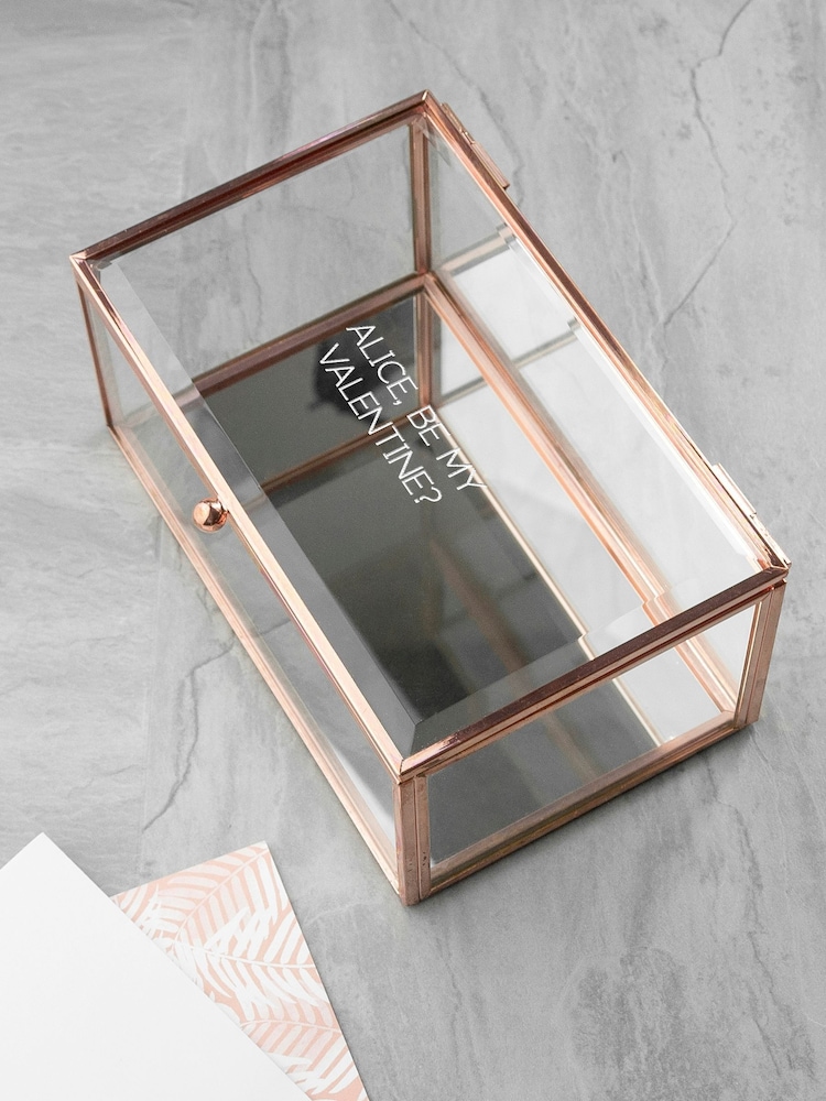 Treat Republic Personalised Glass Jewellery Box - Image 1 of 4
