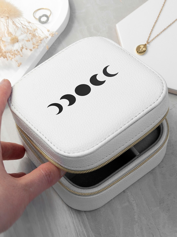 Treat Republic Customisable Icon Travel Jewellery Case Lunar Phase - Image 2 of 5