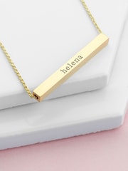 Treat Republic Personalised Horizontal Bar Necklace - Image 1 of 3