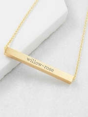 Treat Republic Personalised Horizontal Bar Necklace - Image 2 of 3