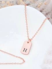Treat Republic Monogrammed Tag Necklace - Image 1 of 5