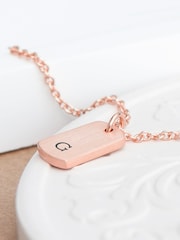 Treat Republic Monogrammed Tag Necklace - Image 2 of 5
