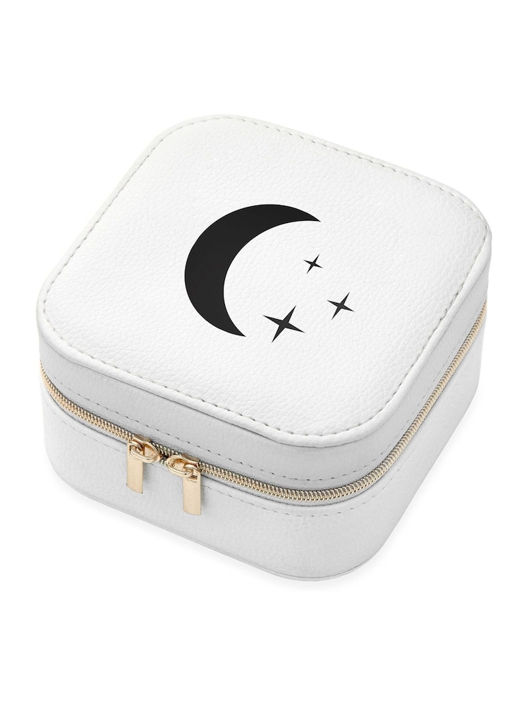 Treat Republic Customisable Icon Travel Jewellery Case Moon and Stars - Image 5 of 5