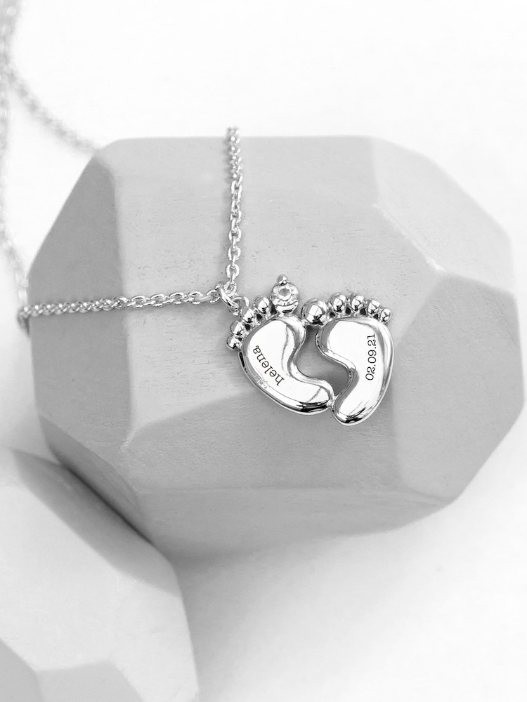Treat Republic Baby Personalised Feet Necklace - Image 1 of 5