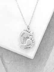 Treat Republic Baby Personalised Feet Necklace - Image 5 of 5