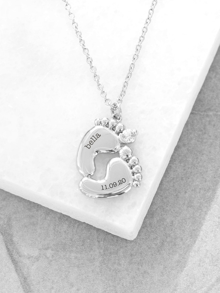 Treat Republic Baby Personalised Feet Necklace - Image 5 of 5