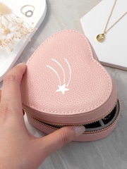 Treat Republic Customisable Icon Pink Heart Jewellery Case Shooting Star - Image 2 of 4