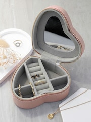 Treat Republic Customisable Icon Pink Heart Jewellery Case Shooting Star - Image 3 of 4