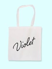 Treat Republic Personalised Name Tote White Bag - Image 1 of 2