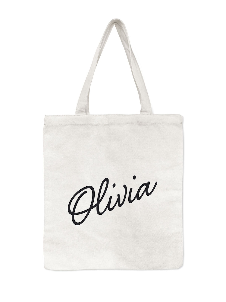 Treat Republic Personalised Name Tote White Bag - Image 2 of 2