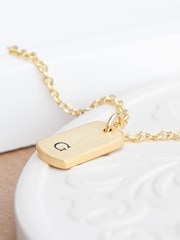 Treat Republic Monogrammed Tag Necklace - Image 2 of 5