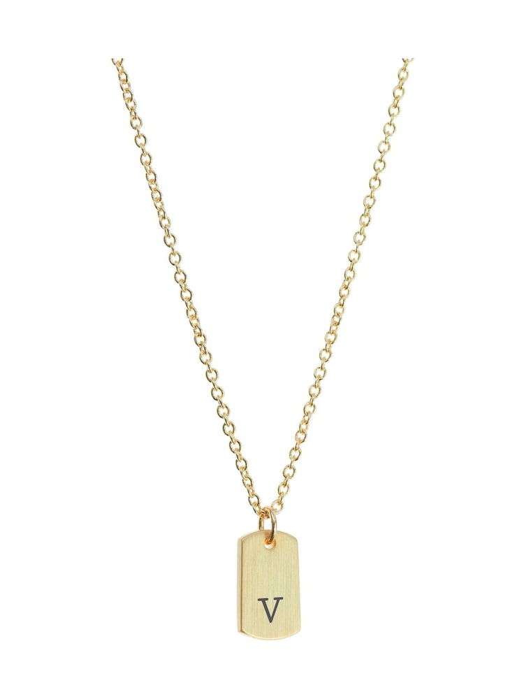 Treat Republic Monogrammed Tag Necklace - Image 5 of 5