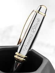 Treat Republic Personalised Silver and Gold Plated Medallist Pen (Script) - Image 2 of 4