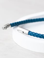Treat Republic Mens Personalised Infinity Capsule Leather Bracelet - Image 3 of 5