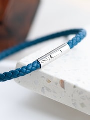 Treat Republic Mens Personalised Infinity Capsule Leather Bracelet - Image 4 of 5