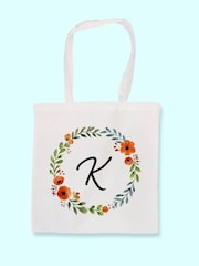 Treat Republic Personalised Autumn Wreath Tote White Bag - Image 1 of 2