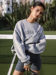 Grijs - Chelsea Peers 100% Cotton Embroidered Logo Sweatshirt - Image 1 of 1