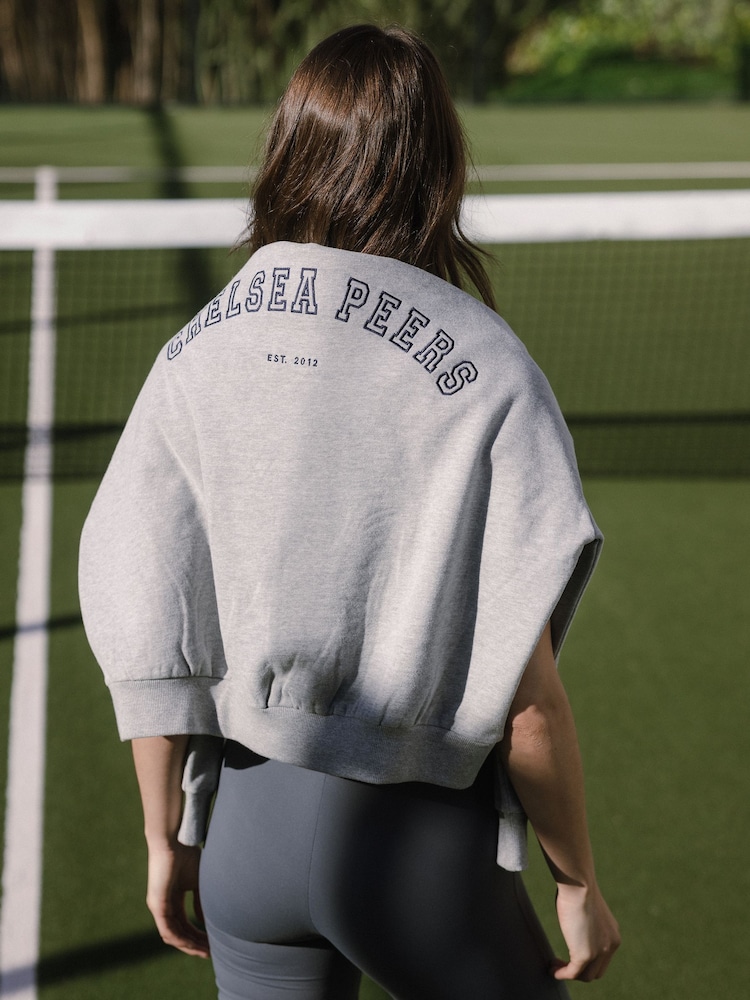 Grau - Chelsea Peers 100% Cotton Embroidered Logo Sweatshirt - Bild 2 von 5