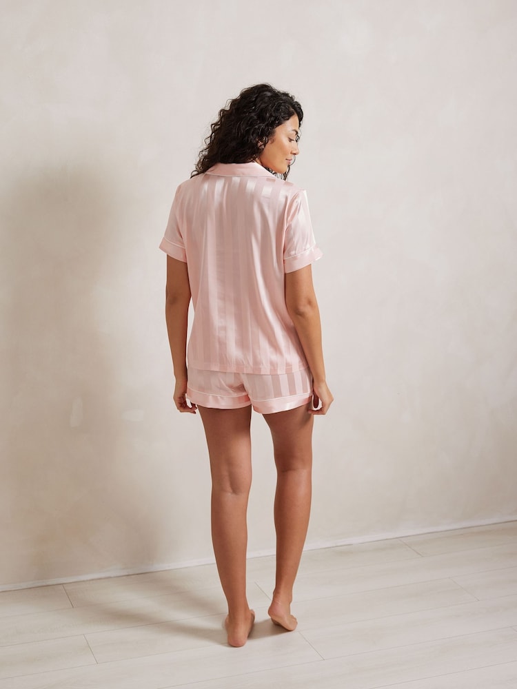 Rosa - Chelsea Peers Playful Print Short Pyjamas Set - Imagen 2 de 5 Rosa - Chelsea Peers Playful Print Short Pyjamas Set - Imagen 2 de 5