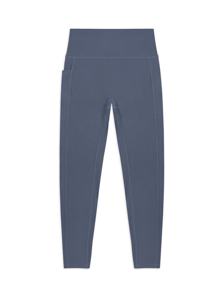 Gris - Chelsea Peers SoftSculpt Rib Leggings - Imagen 1 de 3