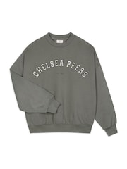 Verde - Chelsea Peers 100% algodão com logotipo bordado Sweatshirt - Imagem 2 de 3