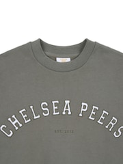 Verde - Chelsea Peers 100% algodão com logotipo bordado Sweatshirt - Imagem 3 de 3