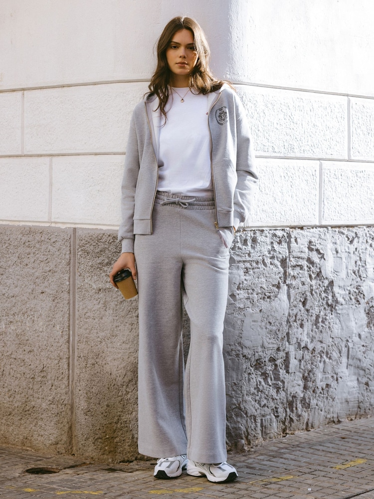 Серый - Chelsea Peers 100% Cotton Joggers - Image 1 of 1