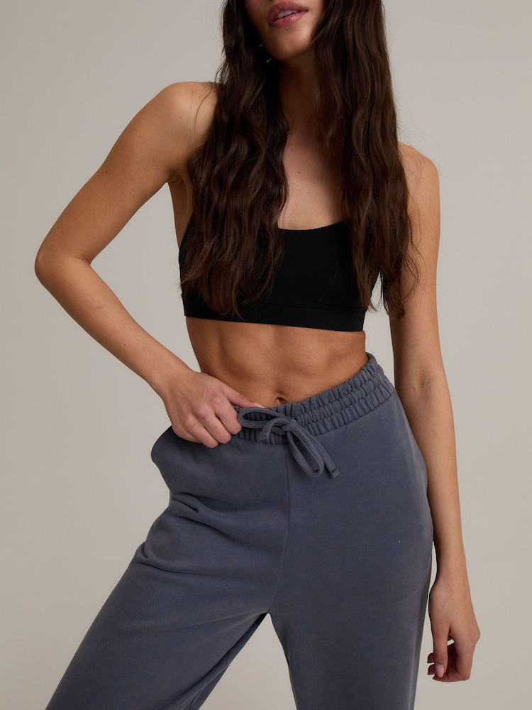 Chelsea Peers Charcoal Grey 100% Cotton Joggers - Image 2 of 5 Chelsea Peers Charcoal Grey 100% Cotton Joggers - Image 2 of 5