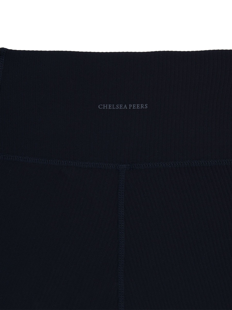 Chelsea Peers Black SoftSculpt Rib Flared Leggings - Image 2 of 3