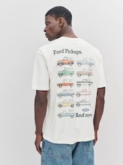 Ecru White Ford Bronco Licence Graphic 100% Cotton T-Shirt - Image 1 of 10