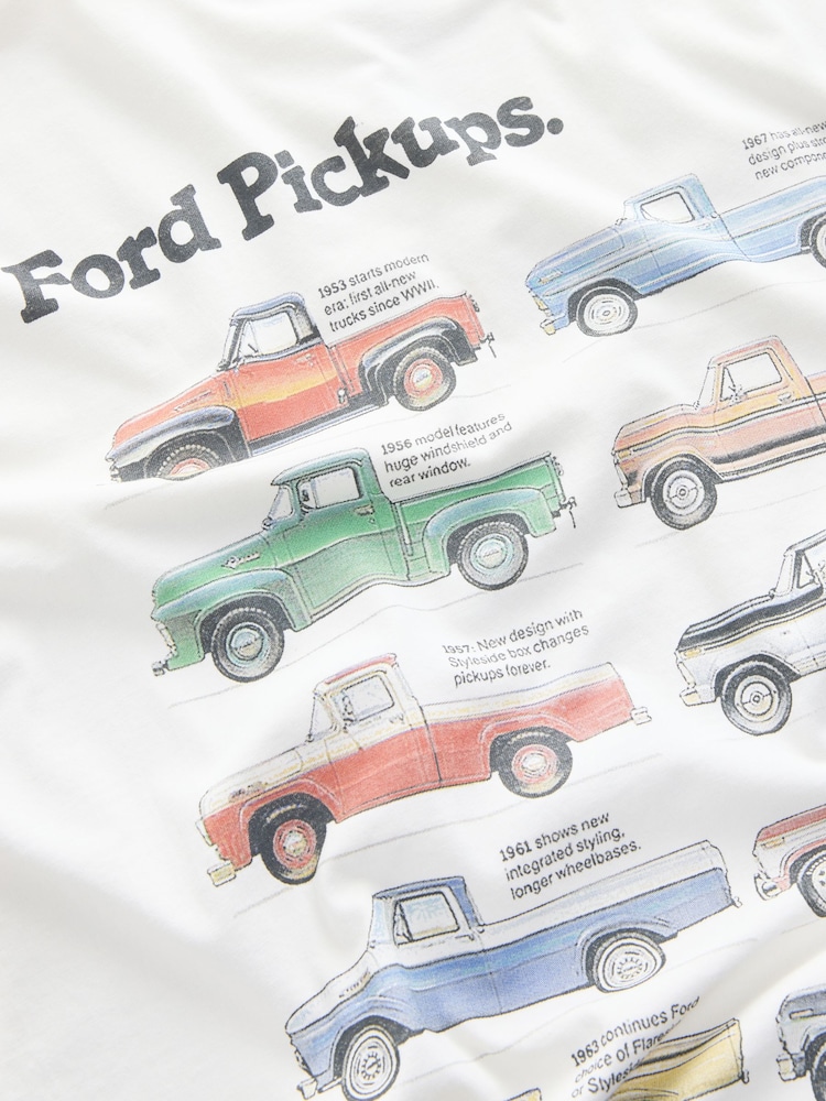 Ecru White Ford Bronco Licence Graphic 100% Cotton T-Shirt - Image 10 of 10 Ecru White Ford Bronco Licence Graphic 100% Cotton T-Shirt - Image 10 of 10
