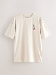 White Bugs Bunny Looney Tunes Licence Graphic Print T-Shirt - Image 7 of 9