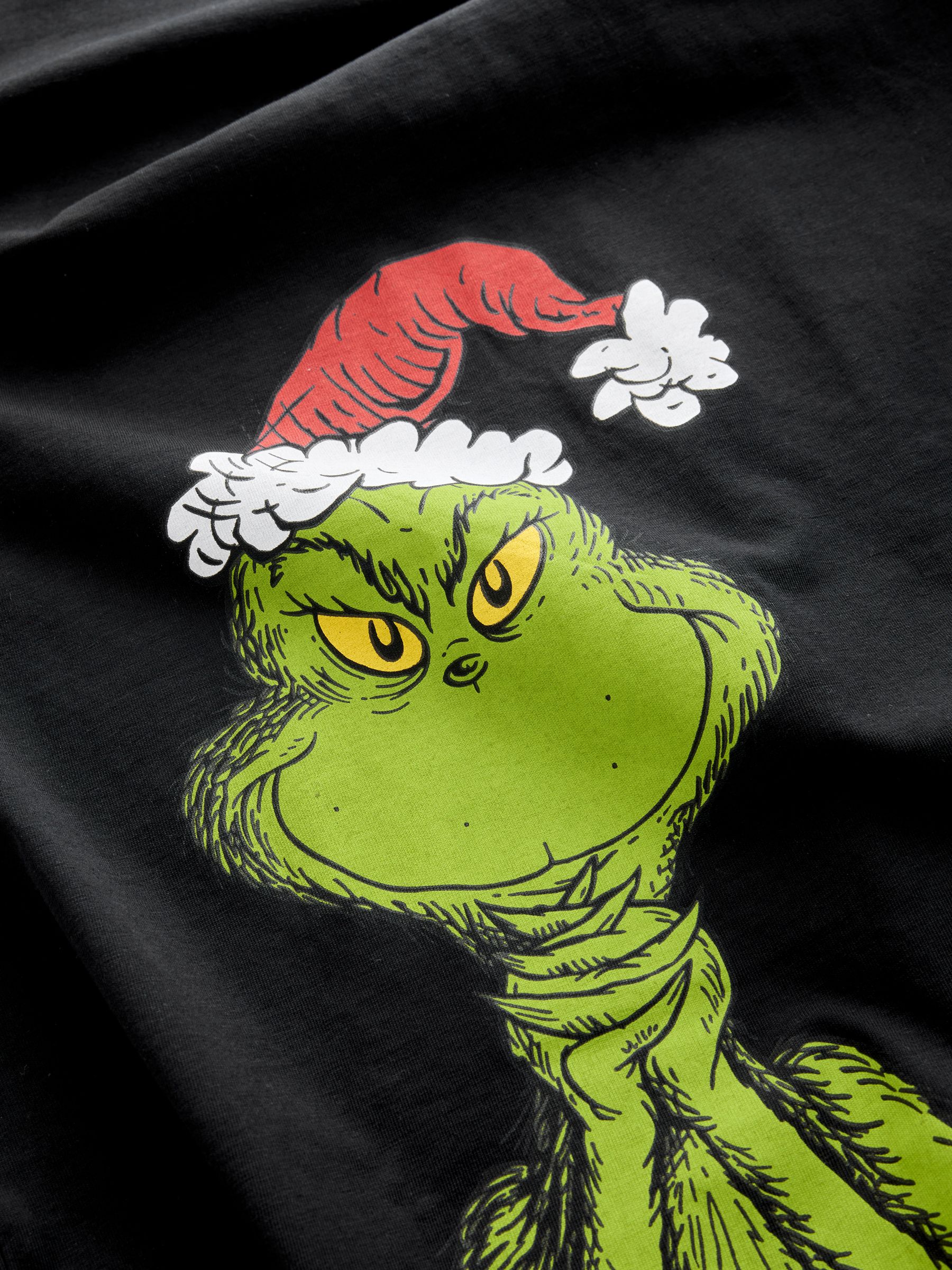 Buy Black Grinch Christmas Graphic Print T-Shirt from Next USA