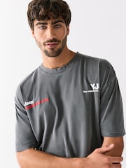 Grey Jeep - Camiseta con estampado gráfico navideño - Imagen 4 de 8