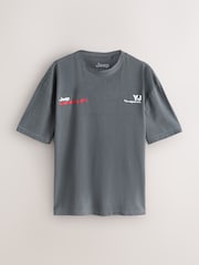 Grey Jeep - Camiseta con estampado gráfico navideño - Imagen 6 de 8