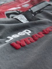 Grey Jeep - Camiseta con estampado gráfico navideño - Imagen 7 de 8