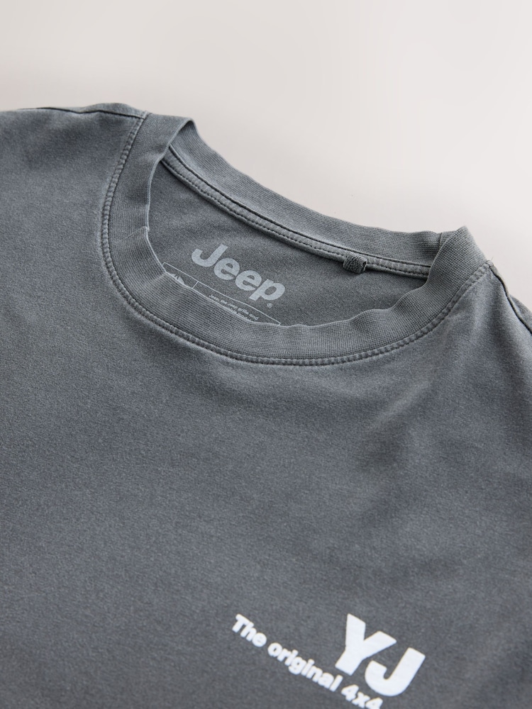 Grey Jeep - Camiseta con estampado gráfico navideño - Imagen 8 de 8