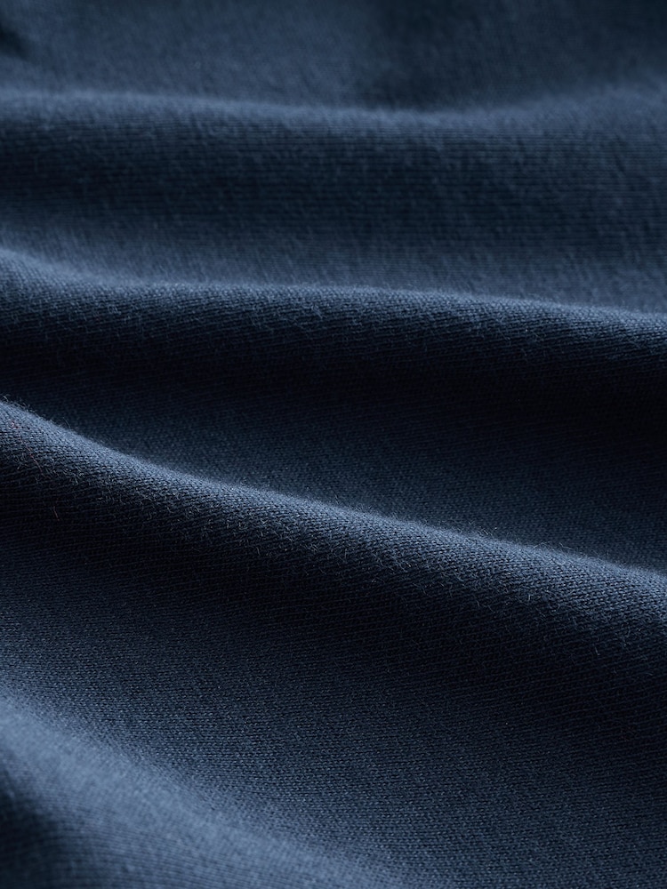 Navy Blue Reindeer Regular Fit Christmas T-Shirt - Image 4 of 4