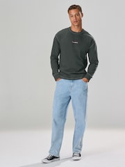 Black Relaxed Fit Long Sleeve Graphic T-Shirt - Image 2 of 5