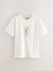 Black/White/Rust Graphic Print T-Shirts 3 Pack - Image 7 of 9