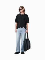 AllSaints Black 100% Cotton Sonny Crew T-Shirt - Image 1 of 8
