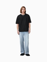 AllSaints Black 100% Cotton Sonny Crew T-Shirt - Image 3 of 8
