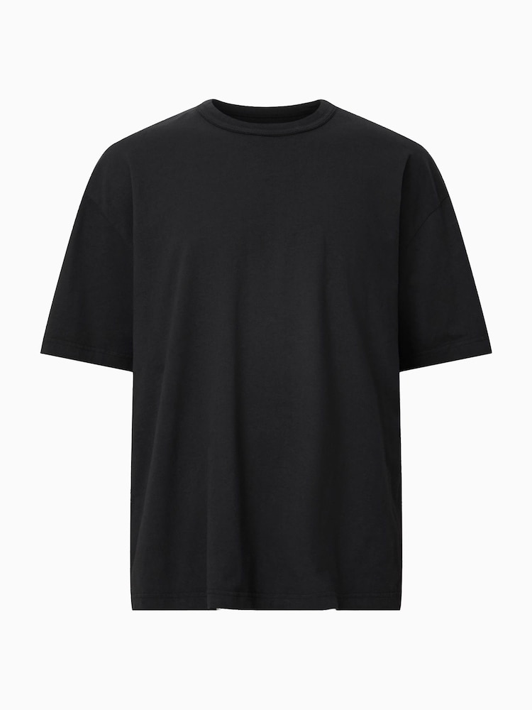 AllSaints Black 100% Cotton Sonny Crew T-Shirt - Image 8 of 8