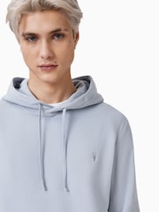 AllSaints Blue 100% Organic Cotton Raven Oth Hoodie - Image 2 of 6